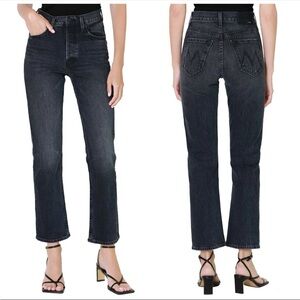 MOTHER Tomcat Ankle Black/Gray Women's Jeans Sz 26